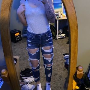 American eagle ripped jeans